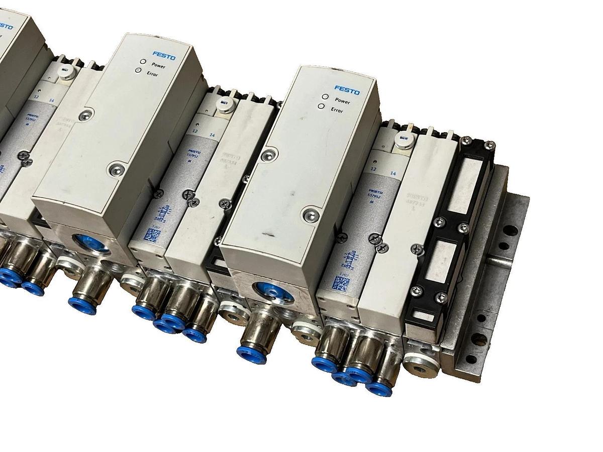 Used Festo CPX/MPA-S Terminal | EtherNet/IP CPX-FB32 | (9) VPPM Proportional (6) MPA2