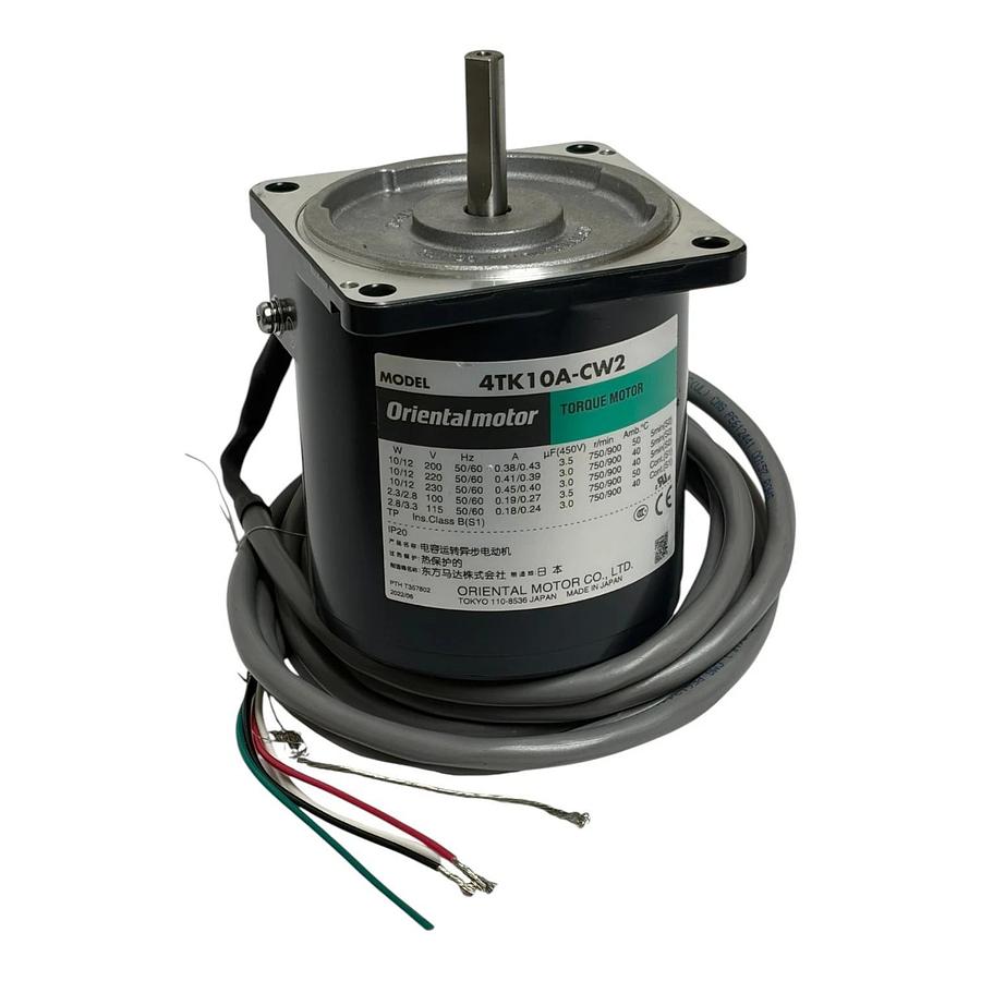 Oriental Motor 4TK10A-CW2 World K Series AC Torque Round Shaft Motor - New