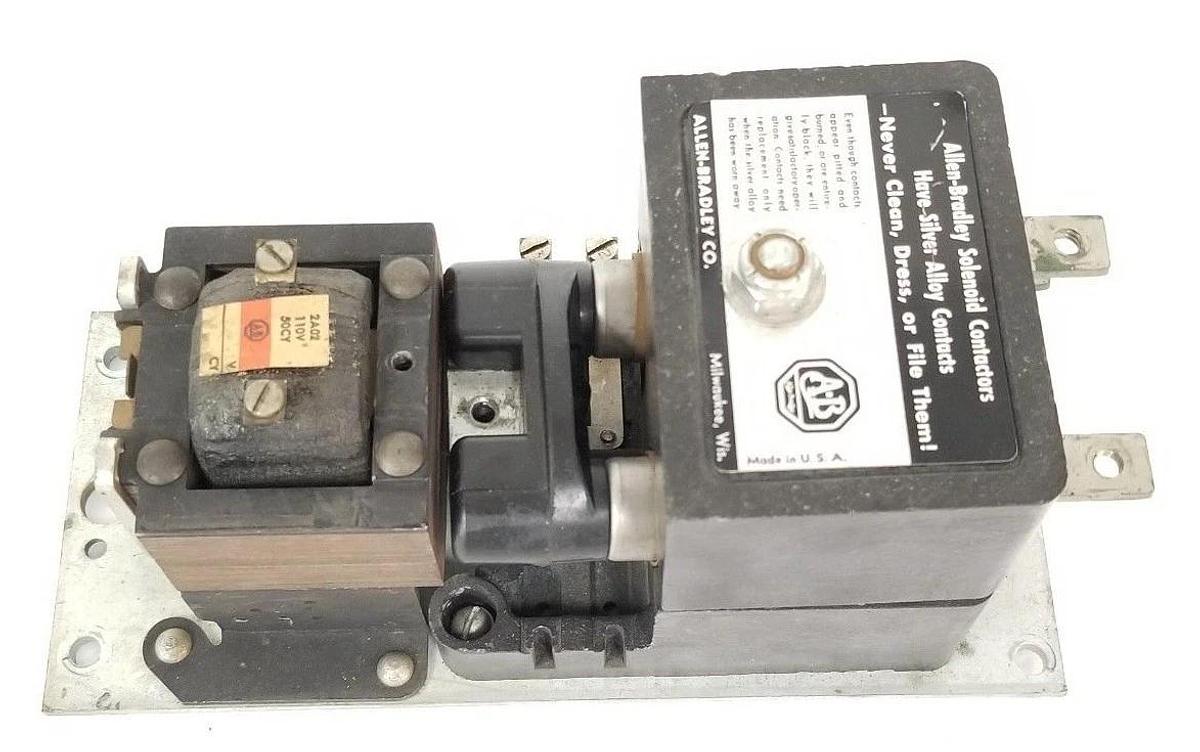 Used ALLEN BRADLEY SOLENOID CONTACTOR 2A02 110V, 60CY