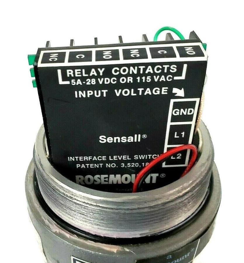 Used ROSEMOUNT SENSALL CONTROL RD307SSE04 INTERFACE LEVEL SWITCH 24VDC