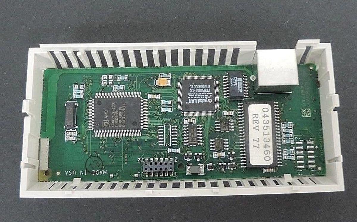 Used SCHNEIDER MODICON 170ENT11000 COMMUNICATION ADAPTER PV: 00, RL: 81, SV: 1.00