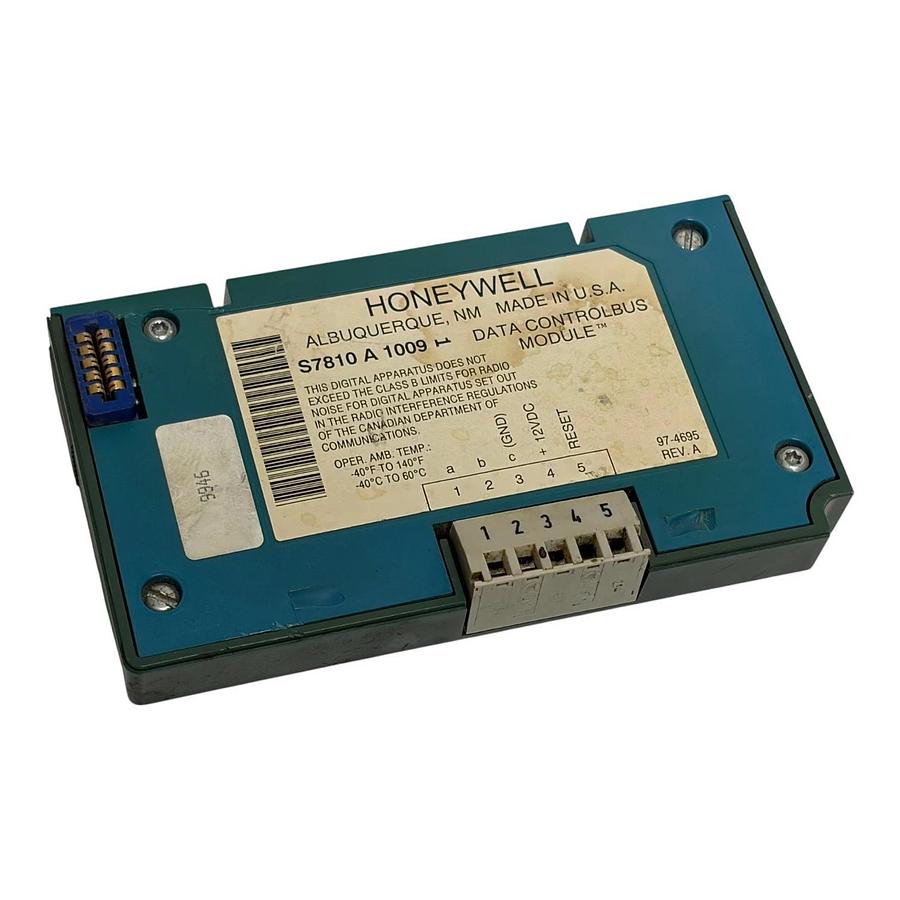 Used Honeywell S7810A1009 S7810A 1009 Data ControlBus Module Burner Control 13VDC