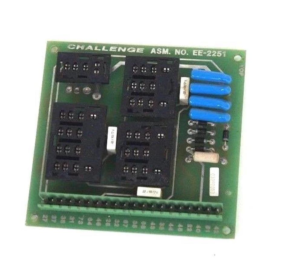 Used THE CHALLENGE MACHINE CO. EE-2251 PC BOARD EE2251