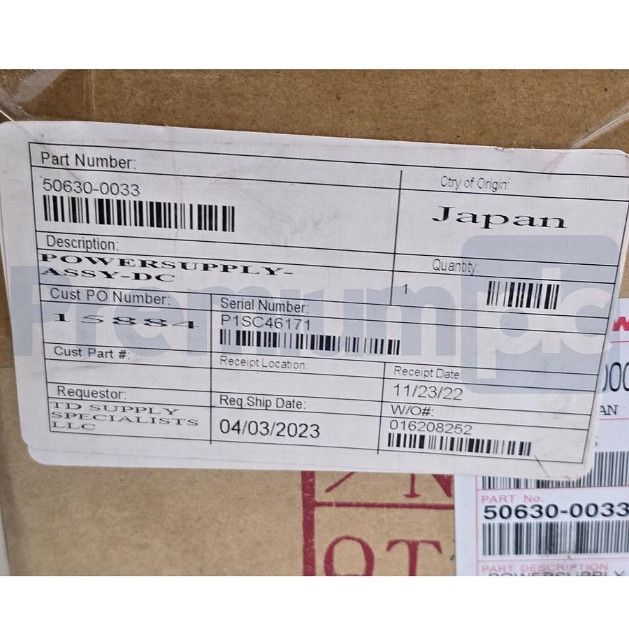 Used Kawasaki Robotics 50630-0033 AVR DC Power Supply Assy AVR50630-0033 OEM NSMP