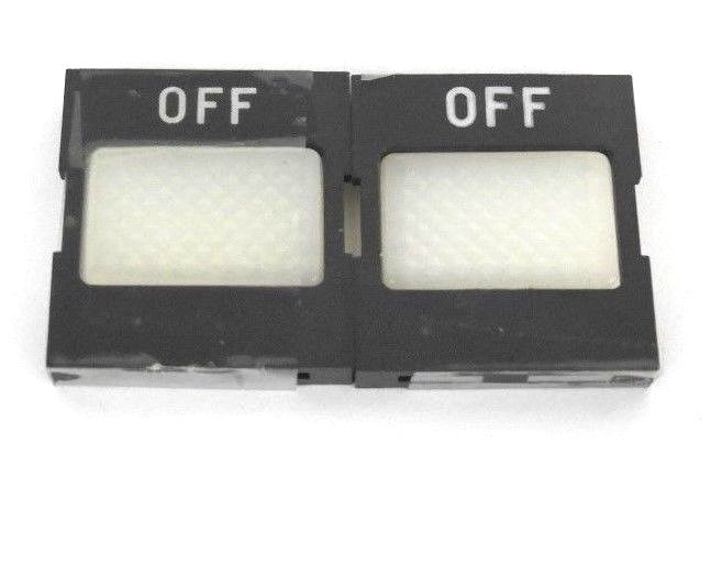 Used LOT OF 2 NEW ALLEN BRADLEY 800MS-WALW09 WHITE LEGEND PLATE OFF PLASTIC