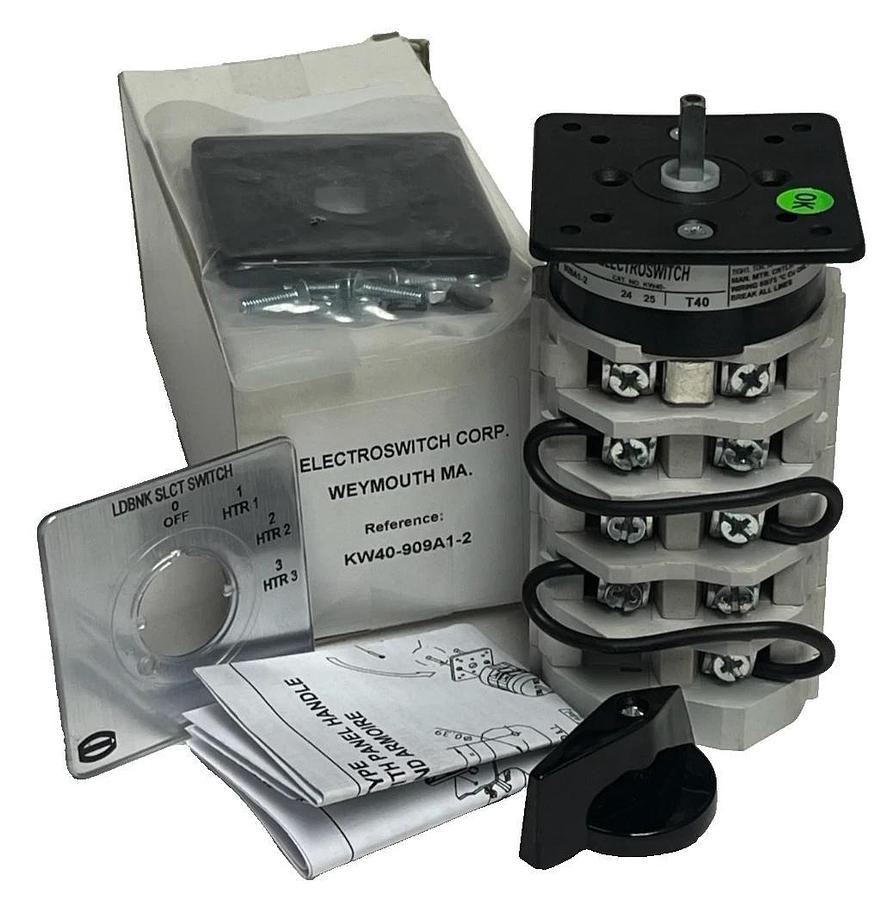 Electroswitch KW40-909A1-2 | KW40 Cam-Action Rotary Switch | 40A 600VAC | NSMP