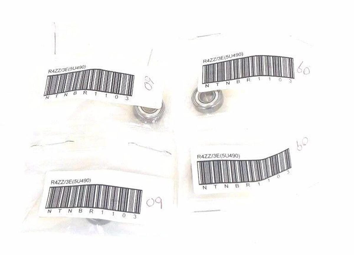 Used LOT OF 4 NIB NTN R4ZZ/3E BEARINGS 5U490
