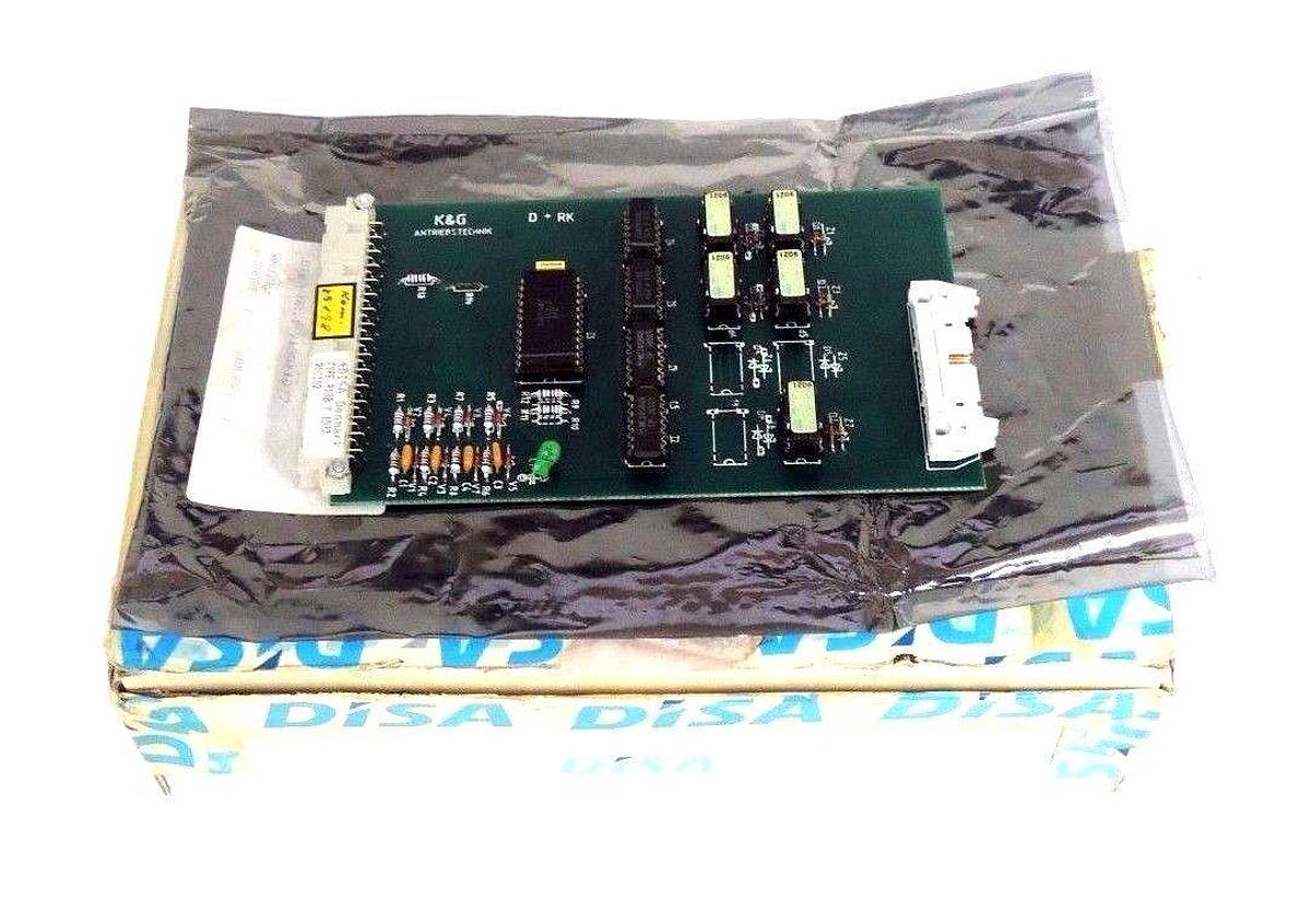 Used K & G DISA D+RK RAMP CARD 510-3571,9138 Y 1077, DRK