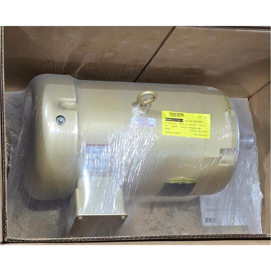Used ABB BALDOR VEM3710T SUPER-E MOTOR 7.5HP, 1770RPM, 3PH, 60HZ, 213TC, 3738M, TEFC