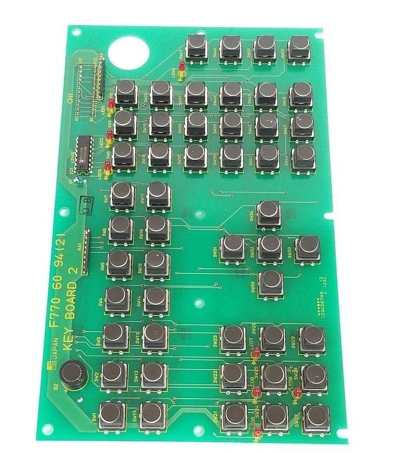 Used FUJI ELECTRIC F770-60-94 (2) KEY PC BOARD 2 F7706094