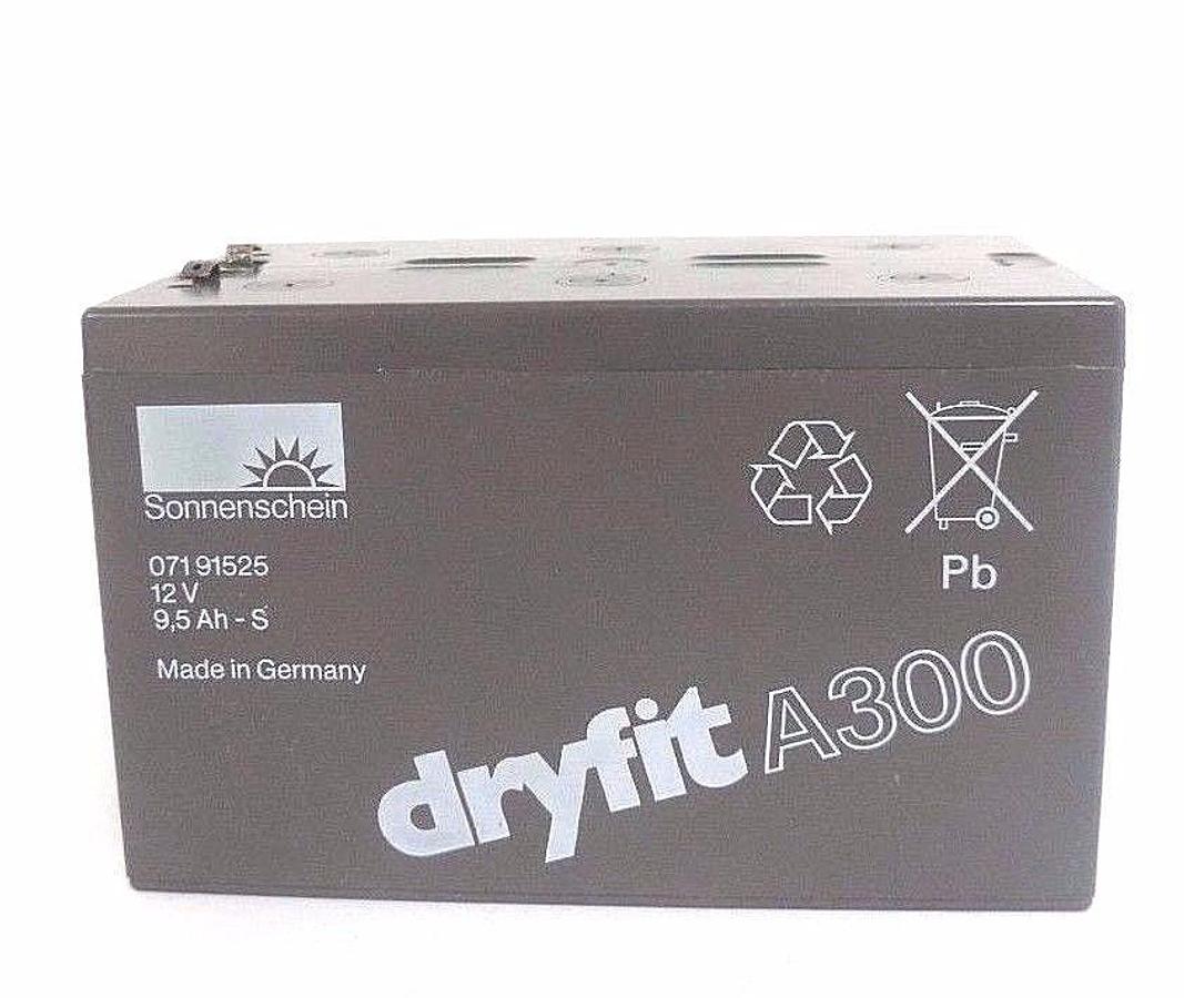 Used SONNENSCHEIN 07191525 DRYFIT A300 BATTERY 12V 9,5 AH-S