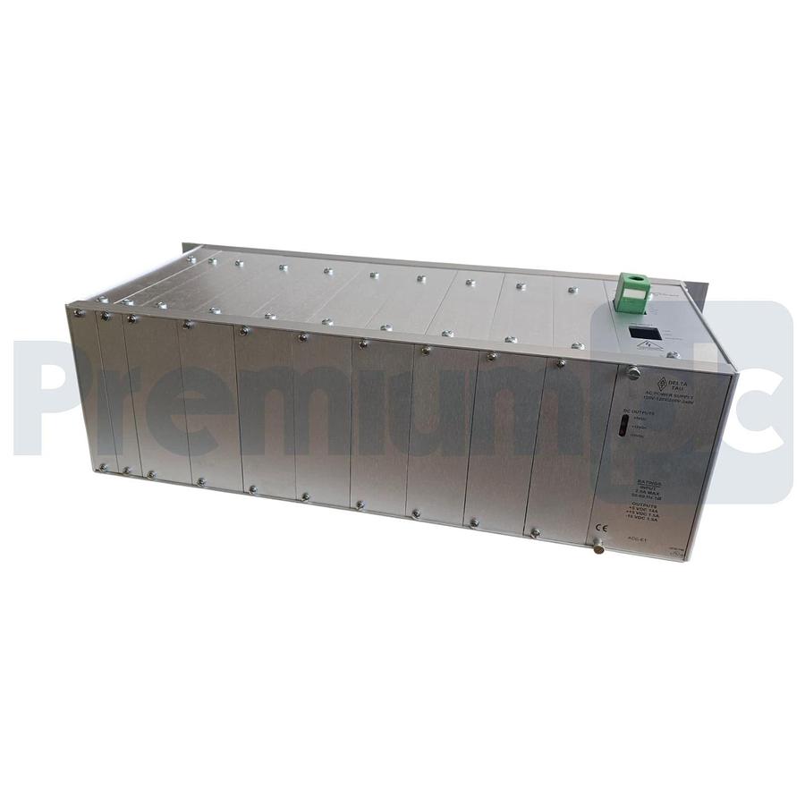 DELTA TAU ACC-R3 UMAC UNIT 18-SLOT RACK/BACKPLANE w/ACC-E1 POWER SUPPLY NSNP