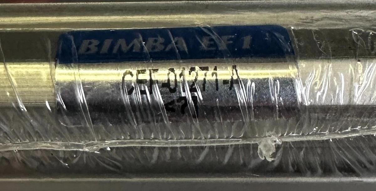 Used BIMBA CEF-01271-A / CEF01271A DOUBLE-ACTING PNEUMATIC CYLINDER NSNP