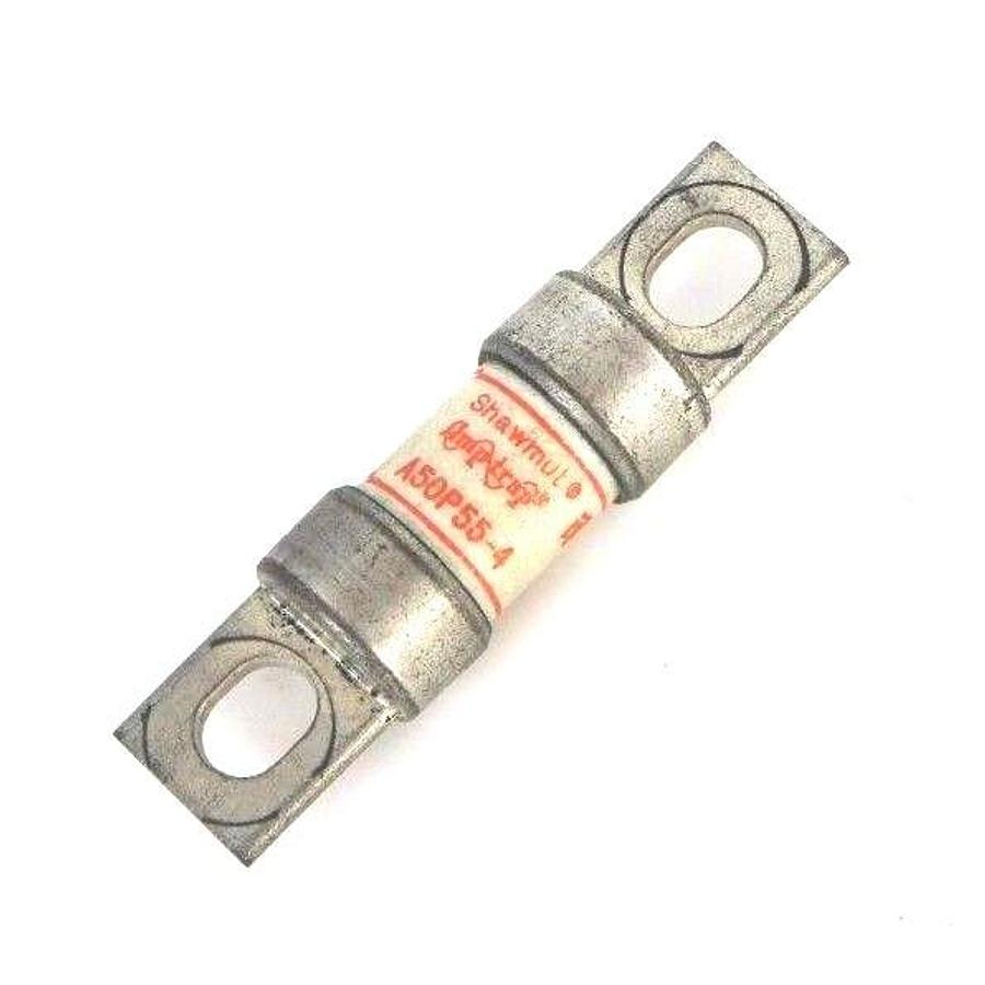 Used GOULD SHAWMUT A50P55-4 AMPTRAP FUSE FORM 101, 35 A, 500VAC, A50P554