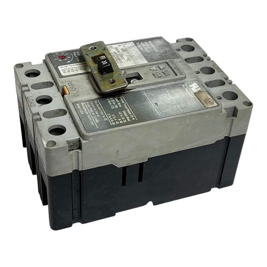 Used Westinghouse HMCP030H1C Motor Circuit Protector Series C 30A 3P 600V Breaker