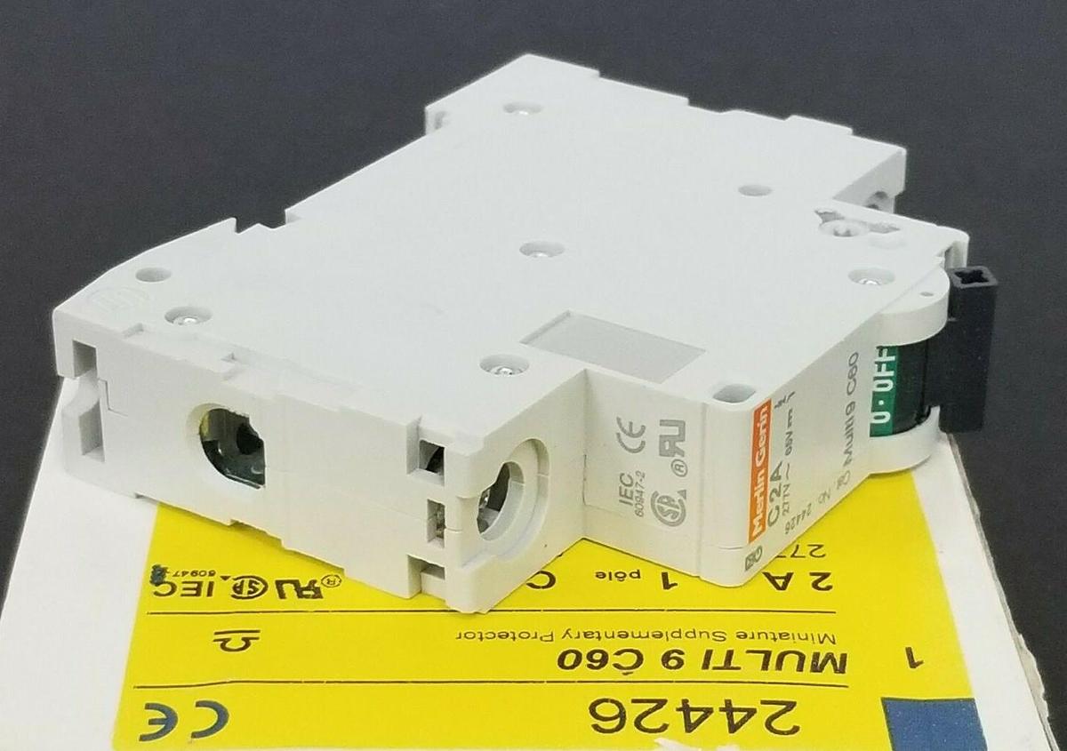 NIB SQUARE D 24426 MINI SUPPLEMENTARY PROTECTOR 2A, 1 POLE, CURVE C