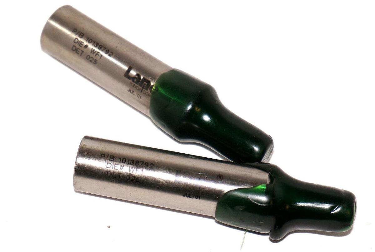 Used LOT OF 2 NEW LANE PUNCH CO. P/B 10138792 DIE # WF1 DET-025 PUNCHES