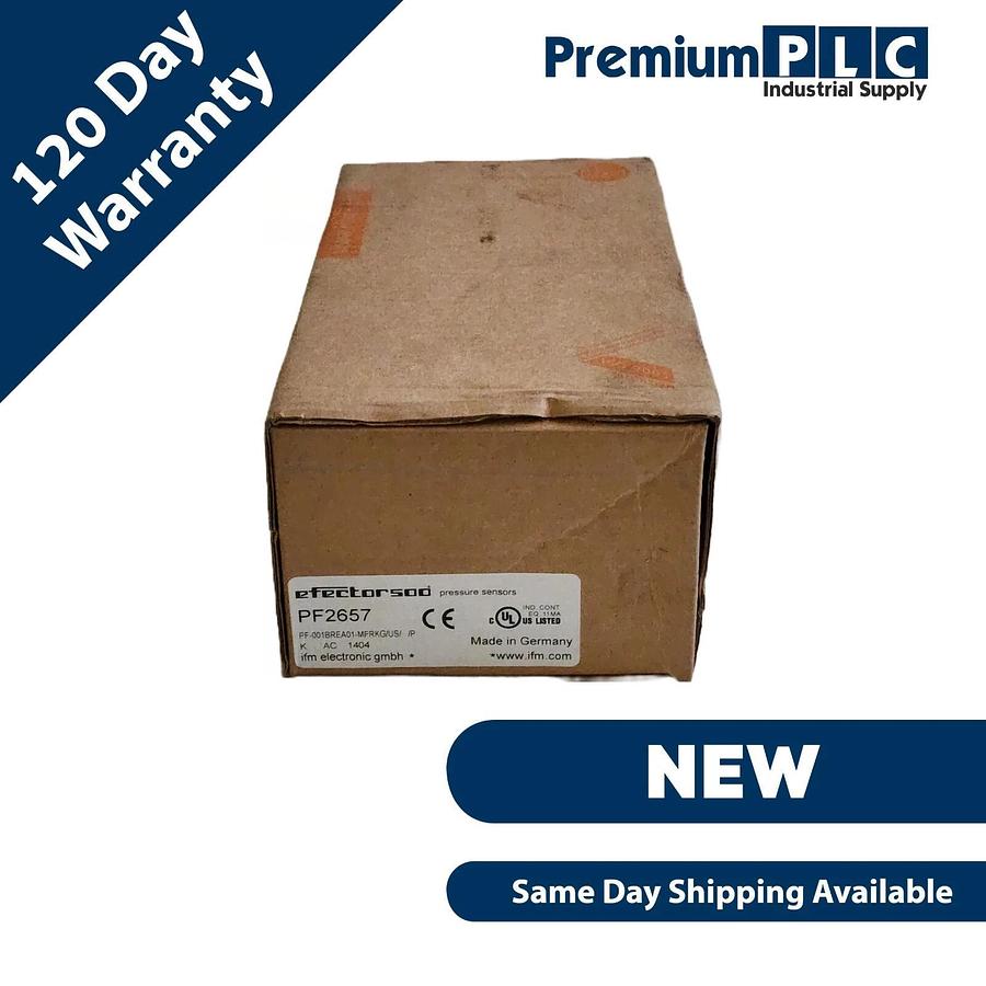 Used NEW IFM EFECTOR PF2657 / PF-001BREA01-MFRKG/US/ /P COMBINED PRESSURE SENSOR M12