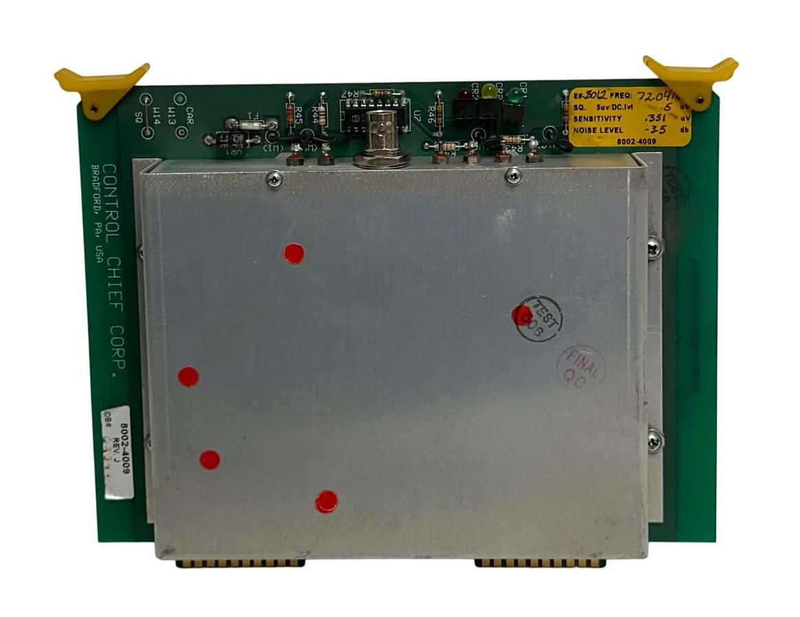 Used CONTROL CHIEF CORP 8002-4009 / 80024009 RECEIVER INPUT MODULE CARD Rev. J USNP
