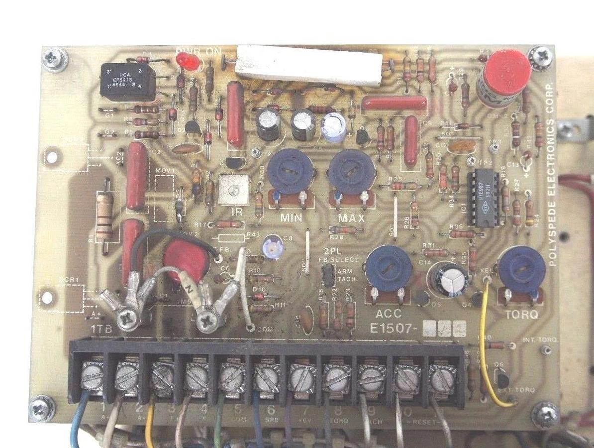 Used POLYSPEDE RSC-200 ADJUSTABLE SPEED DRIVE SYSTEM SC SERIES RSC200 2HP 1PHASE