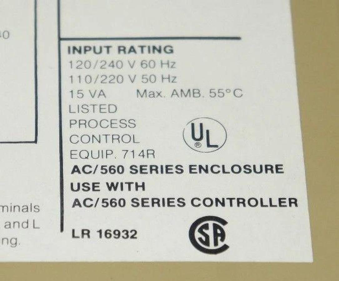 Used BARBER COLMAN 560 TEMPERATURE CONTROL