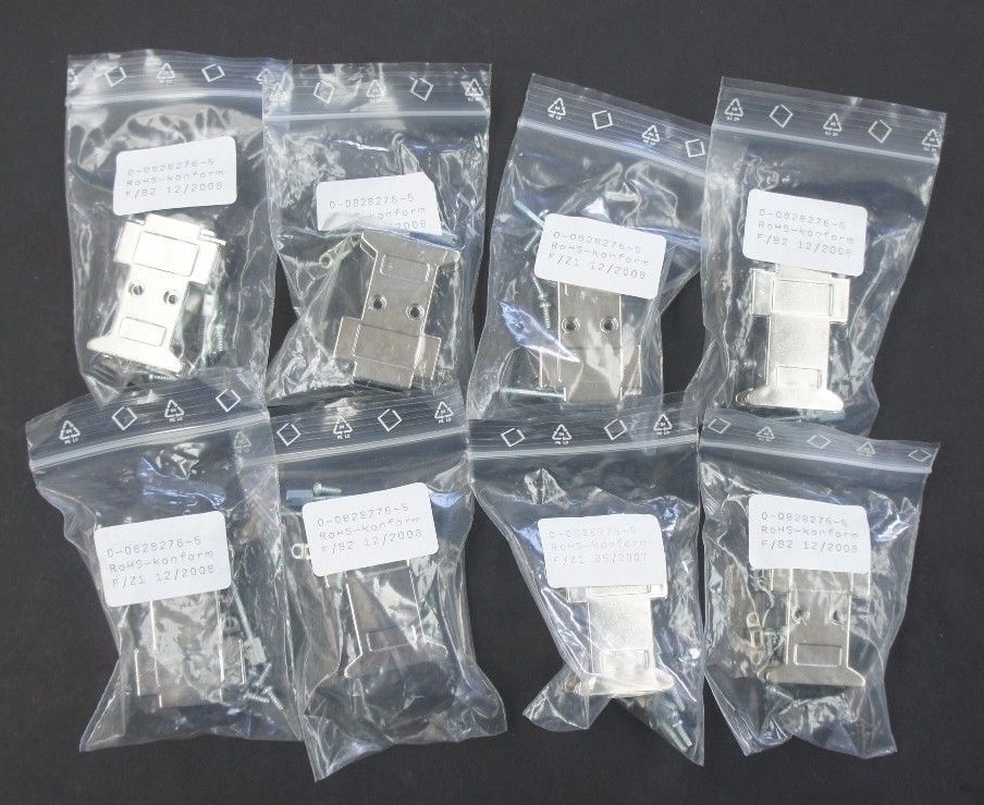Used LOT OF 8 NEW TYCO AMP 0-0828276-5 3-SLOT INPUT OUTPUT CONNECTOR ASSEMBLIES
