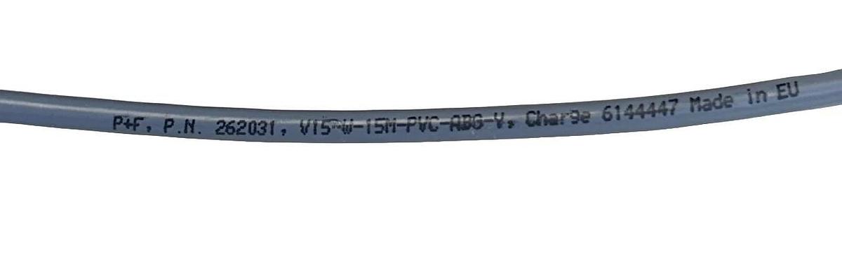 NEW PEPPERL+FUCHS V15-W-15M-PVC-ABG-Y / 262031 CORDSET 15M NSNP