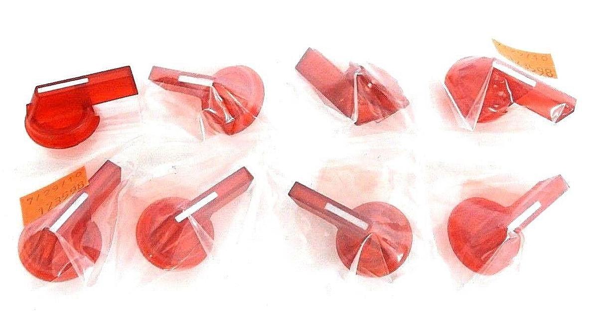 Used LOT OF 8 NEW CUTLER HAMMER E22AW2 SELECTOR SWITCH LEVERS ILLUM RED