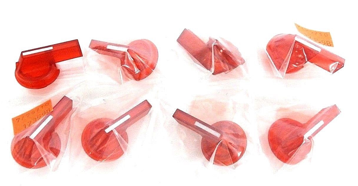 Used LOT OF 8 NEW CUTLER HAMMER E22AW2 SELECTOR SWITCH LEVERS ILLUM RED