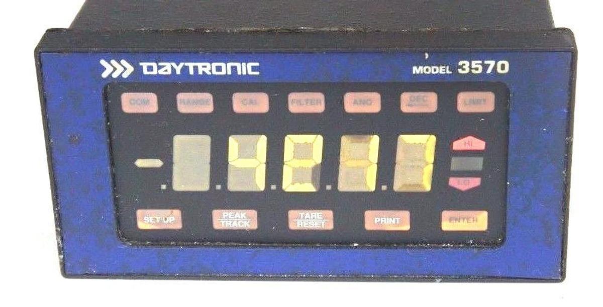 Used DAYTRONIC 3570 DC STRAIN GAUGE CONDITIONER