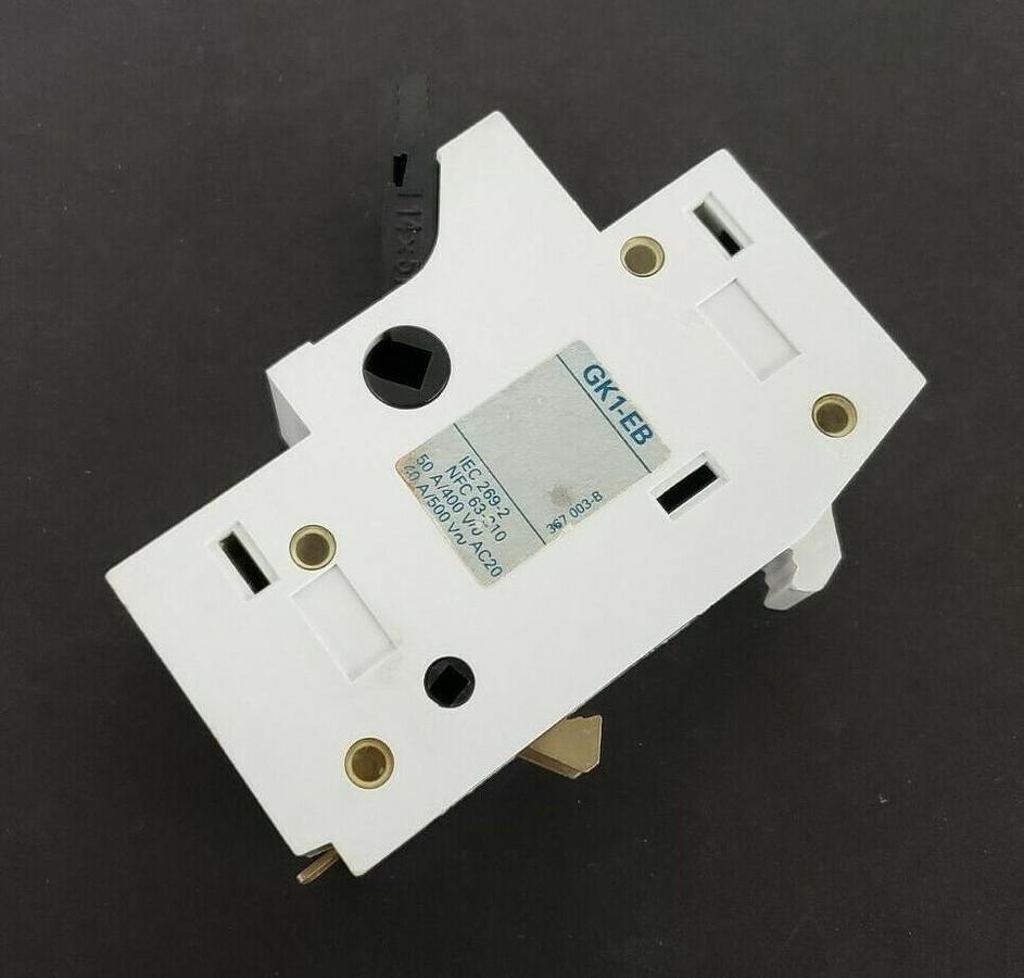Used TELEMECANIQUE GK1-EB FUSEHOLDER W/ FRN-R30 FUSE 367 003-B 50A/400V 40A/500V