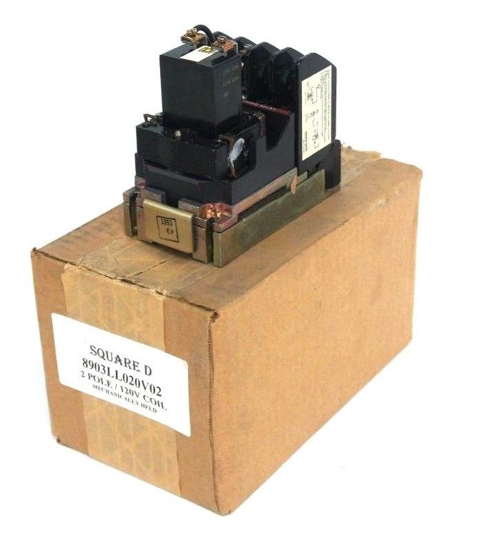 Used SQUARE D 8903LL020V02 CONTACTOR 4-POLE, 120V COIL, 8903LLO20V02