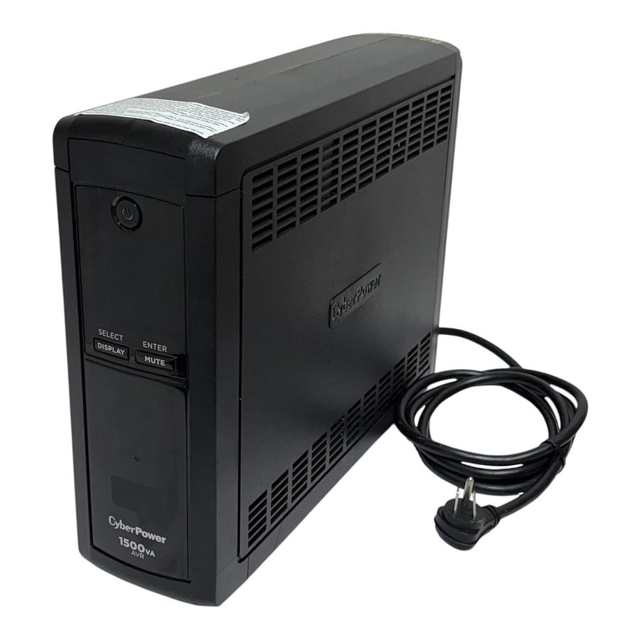 Used CyberPower CP1500AVRLCDa Intelligent LCD UPS Battery Backup 1500VA 900W AVR 12-O
