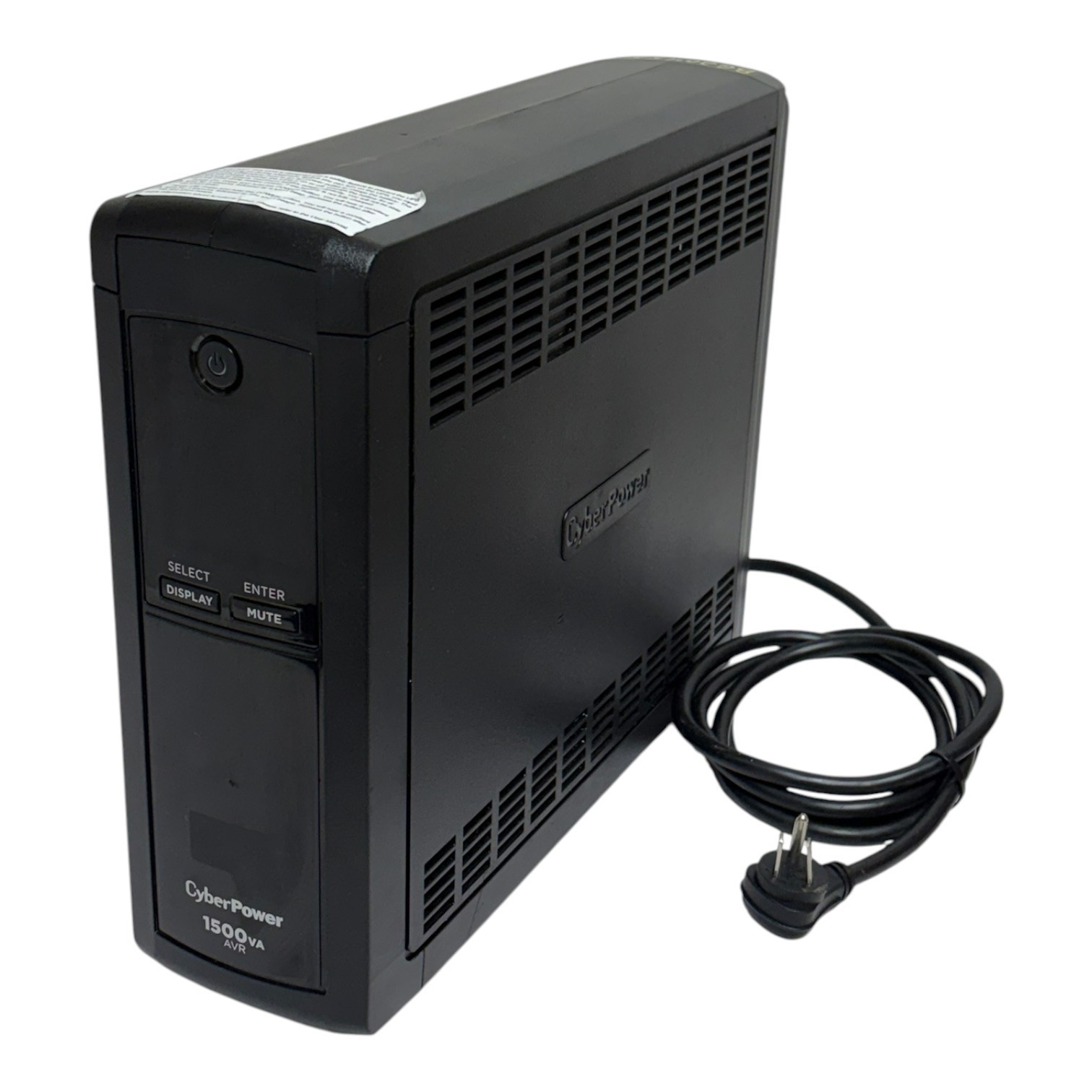 Used CyberPower CP1500AVRLCDa Intelligent LCD UPS Battery Backup 1500VA 900W AVR 12-O