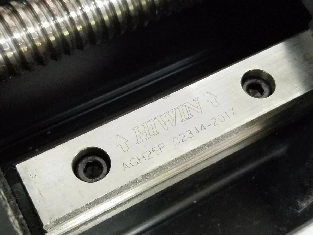 Used INDUSTRIAL CONTROL DEVICES CO. PT-POW27 LINEAR GUIDEWAY ASSEMBLY PT-P0W27