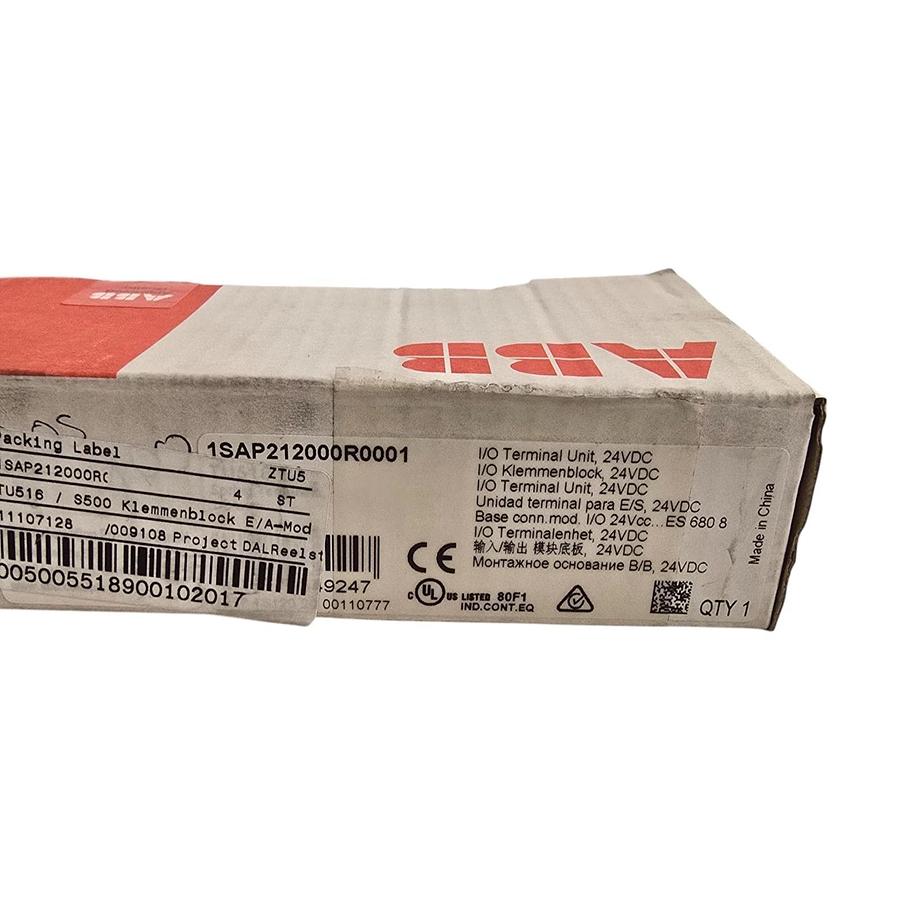 ABB TU516 B9 1SAP212000R0001 S500 I/O Terminal Unit for Analog & 24VDC I/O NSMP