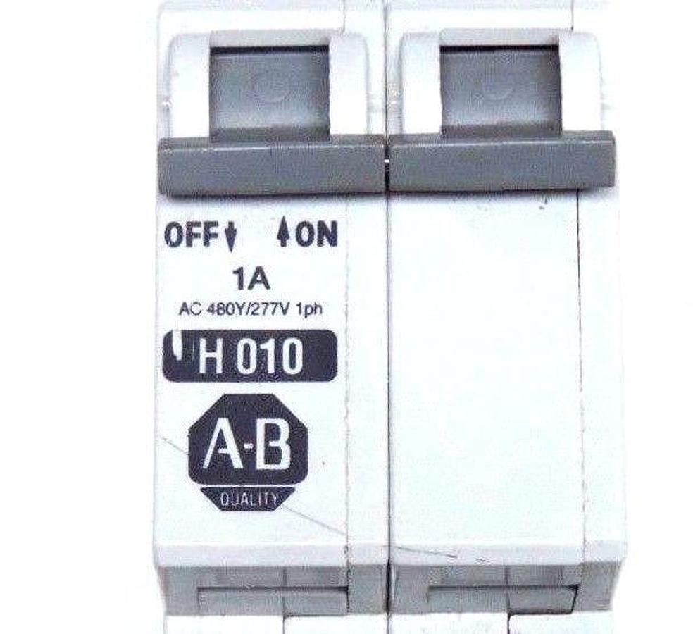 Used ALLEN BRADLEY 1492-CB2H010 CIRCUIT BREAKER SER C, 1A, 1492CB2