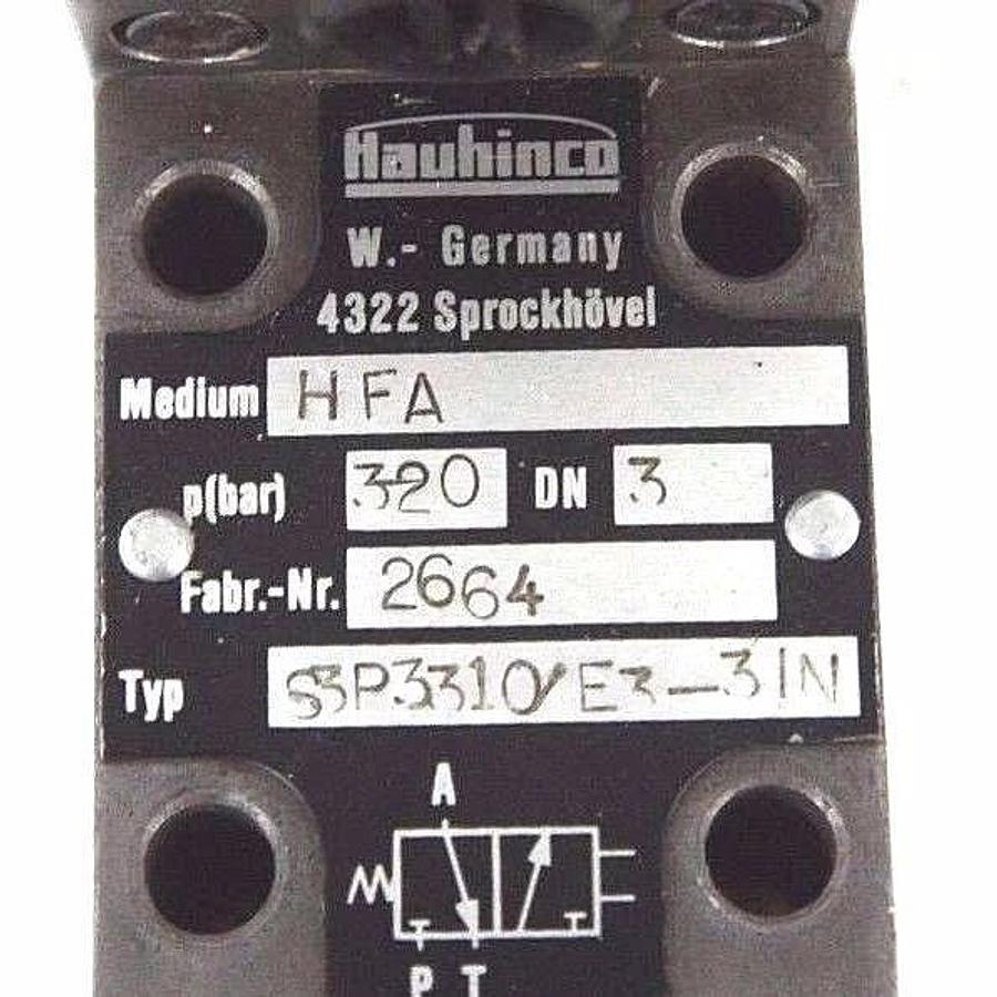 Refurbished REPAIRED HAUHINCO TYPE S3P3310/E3-3IN HYDRAULIC SOLENOID VALVE MEDIUM HFA