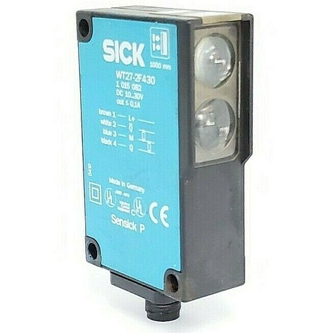 Used SICK WT27-2F430 PHOTOELECTRIC PROXIMITY SENSOR 1015082, DC...30V
