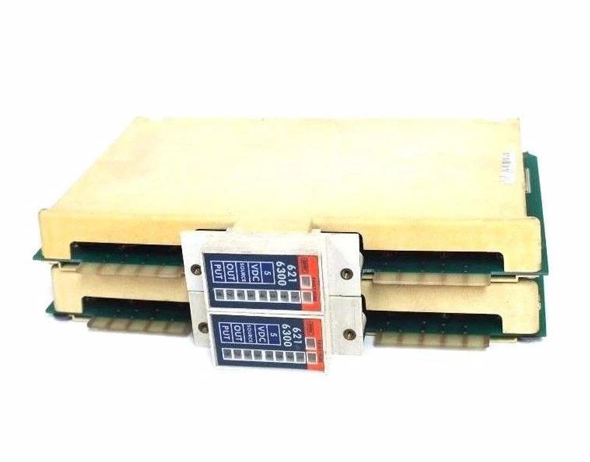 Used LOT OF 2 HONEYWELL 621-6300 LOW LEVEL LOGIC OUTPUT MODULES 5VDC 100MA