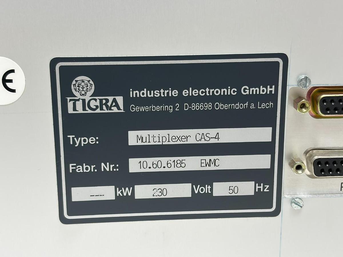 Used Tigra Industrie Electronic CAS-4 Four Channel Multiplexer 19" Rackmount 230V