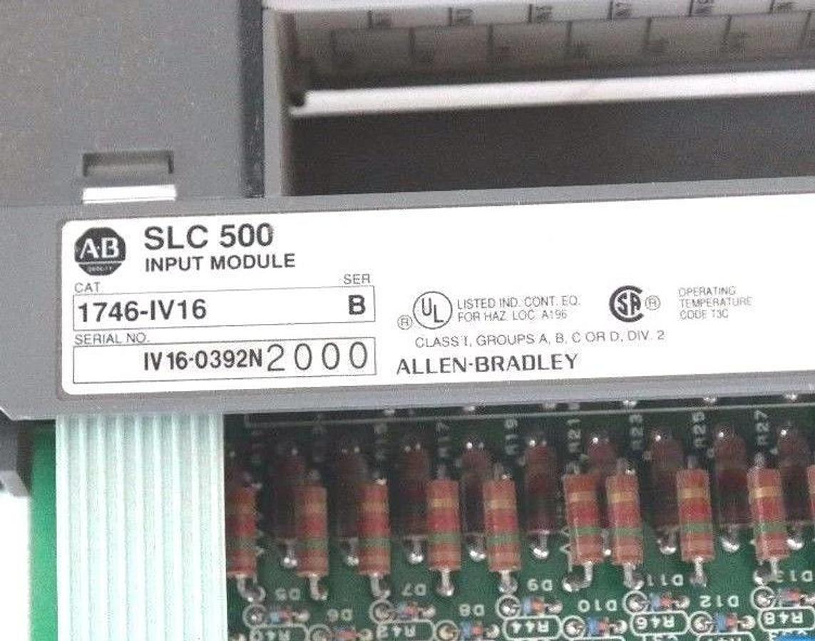 Used ALLEN BRADLEY 1746-IV16 INPUT MODULE SER. B, 1746IV16