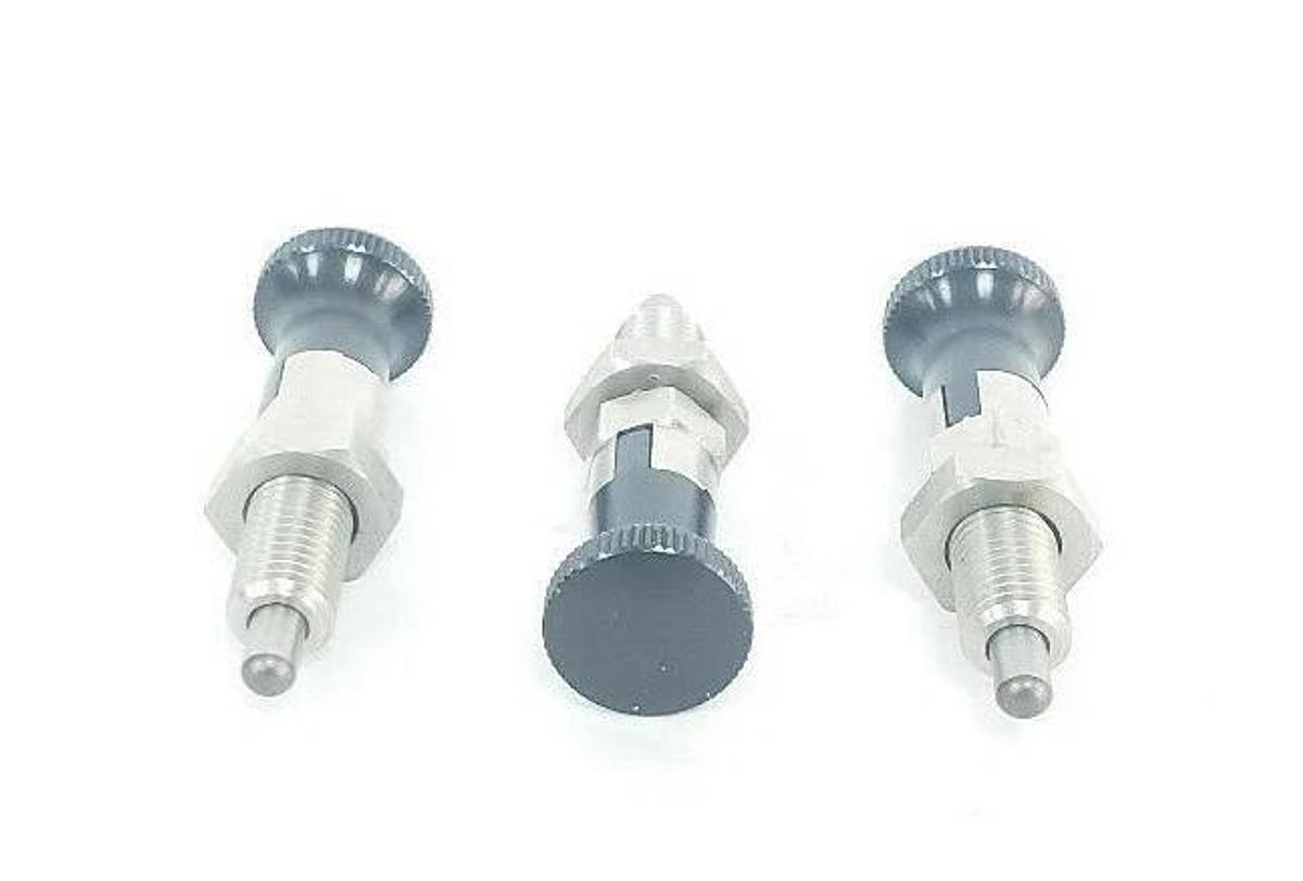Used LOT OF 3 NEW MISUMI SXYKN8L INDEXING PLUNGERS THREAD DIA. 8MM STROKE 6MM