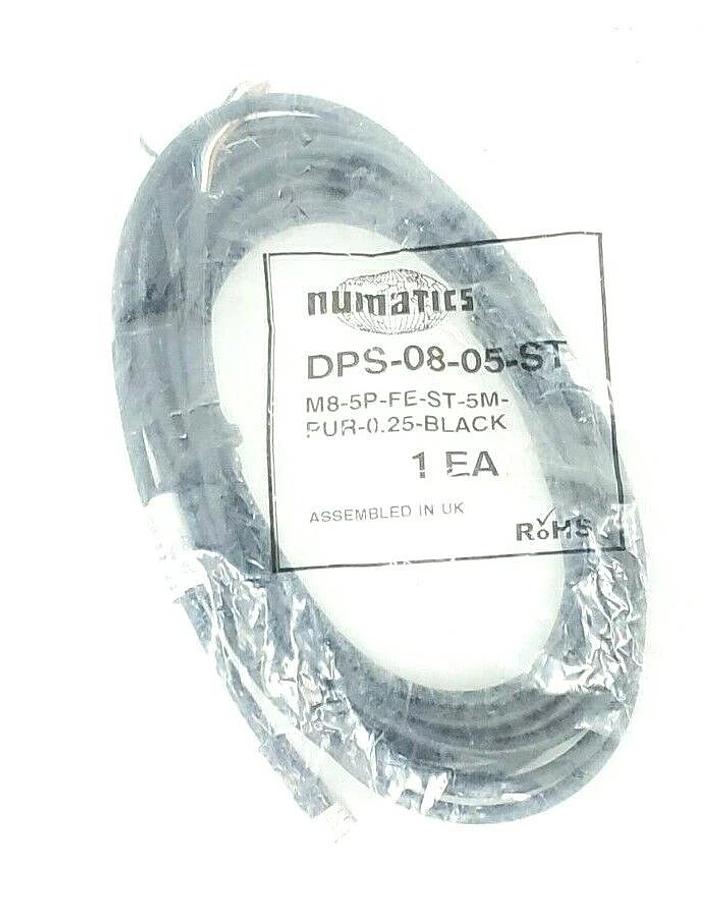 Used NEW NUMATICS DPS0805ST STRAIGHT FEMALE CONN. 5M