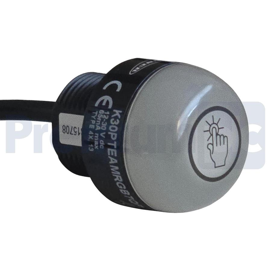Used Banner K30PTEAMRGB7QP 815708 K30 Pro Touch 7-Color RGB Sensor 8-pin M12 NSMP