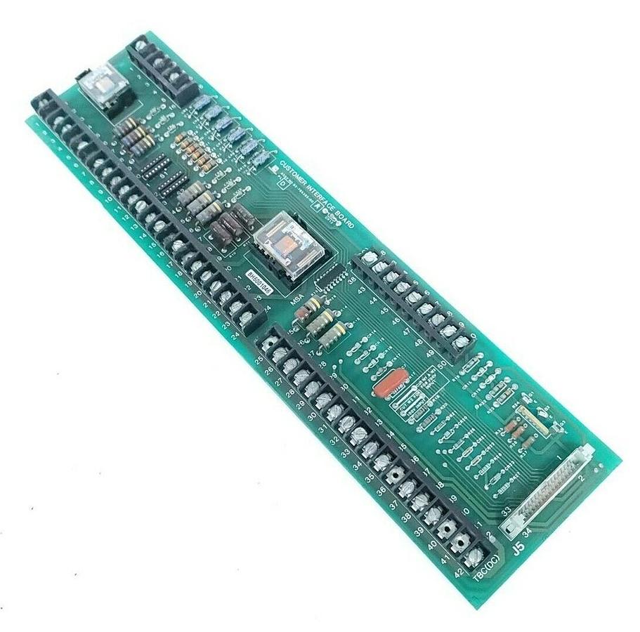 Used NIDEC CORP CONTROL TECHNIQUES 02-766385-00 CUSTOMER INTERFACE BOARD