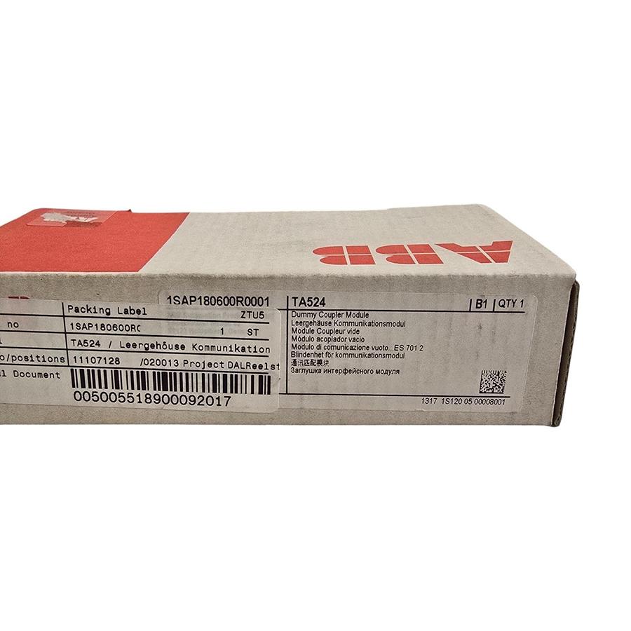 Used ABB TA524 | 1SAP180600R0001 S500 AC500 Dummy Extension Terminal Slot Cover NSMP