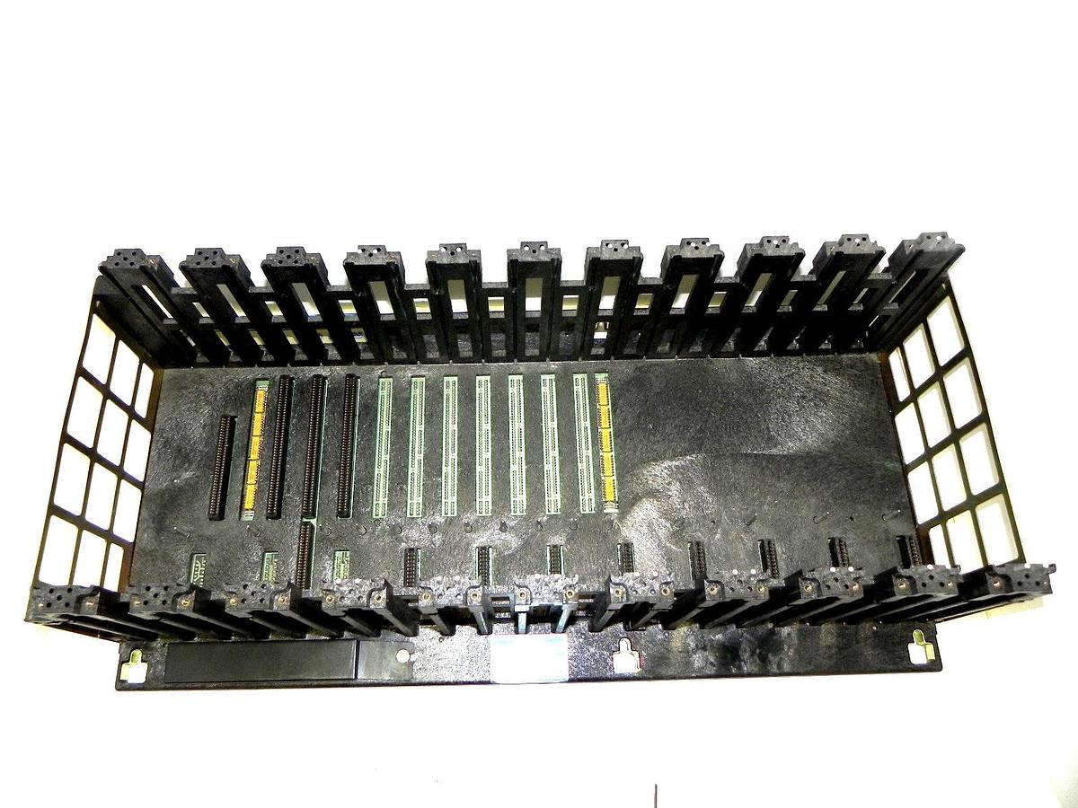Used GOULD MODICON 800 SERIES AS-H827-103 , 11 PORT RACK ASH827103