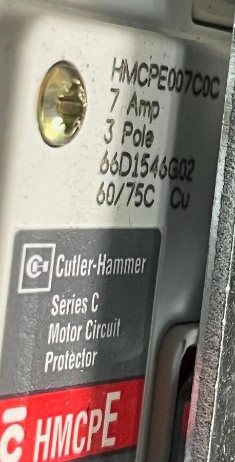Eaton ECN2414CHC Stainless 4X Enclosure w/ HMCP Breaker & Transformer, P3A23C40