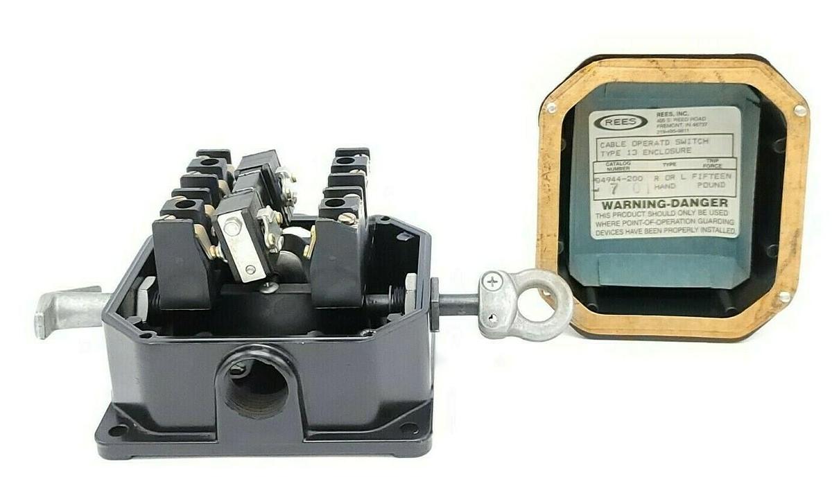 Used NEW REES 04944200 CABLE OPERATED SWITCH 15LB TRIP FORCE